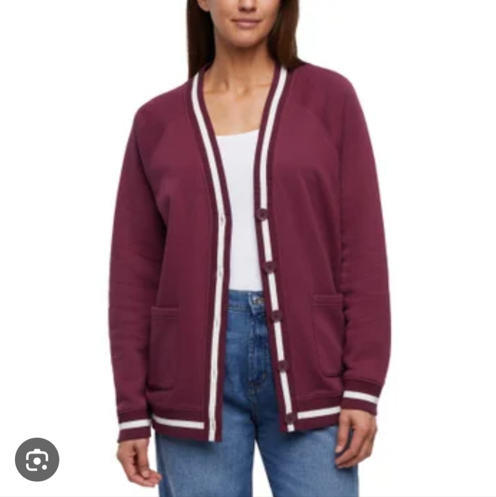 GAP Burgundy Cardigan Size Medium Academia